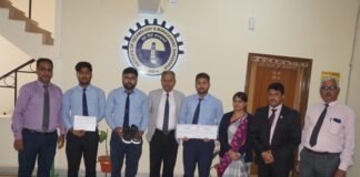 इंस्टिट्यूट ऑफ टेक्नोलॉजी एंड मैनेजमेंट गीडा मे प्रदर्शनी का हुआ आयोजन