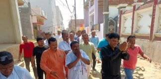 डा.उदय प्रताप चतुर्वेदी ने जगत के पक्ष में जनसम्पर्क कर मांगा जनता से समर्थन