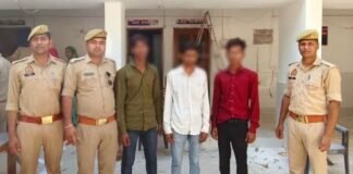 तीन बहनों को भगाने वाले 03 अभियुक्त धराए, पुलिस की त्वरित कार्रवाई से सभी बहनें बरामद