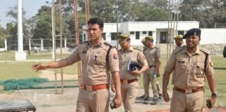 कुशीनगर में उत्तर प्रदेश सरकार के आठ साल पूरे होने पर बुद्धा पार्क में भव्य आयोजन की तैयारियां जोरों पर।