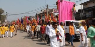 घघसरा में श्री श्याम निशान यात्रा का भव्य आयोजन, बाबा खाटू श्याम के प्रति अटूट आस्था का उत्सव