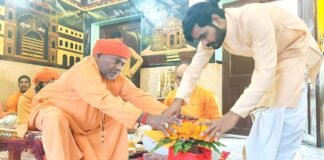 गोरखनाथ मंदिर में चैत्र नवरात्रि का भव्य आगाज, कलश स्थापना के साथ मां शैलपुत्री की पूजा।