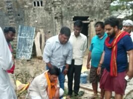 महावीर जयंती पर दौलतपुर में हनुमान मंदिर का भव्य शिलान्यास, आस्था और संस्कृति का संगम।