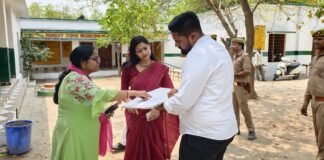 डीएम का मधुकरपुर स्कूल में औचक निरीक्षण, साफ-सफाई और शिक्षा पर जोर।