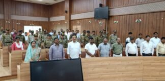 पहलगाम हमले के शहीदों को गोरखपुर में दी गई श्रद्धांजलि।