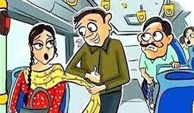 बस चालक पर छेड़खानी-मारपीट का आरोप, पकड़ा गया
