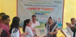 सहजनवां में पावरग्रिड का स्वच्छता अभियान: नुक्कड़ नाटक और मेगा प्लॉगिंग से जागरूकता।