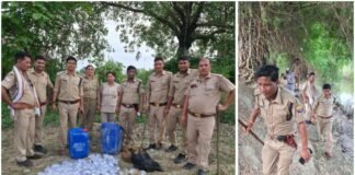 रामपुर में कच्ची शराब पर आबकारी की बड़ी कार्रवाई: 130 लीटर शराब बरामद, 400 किलो लहन नष्ट।