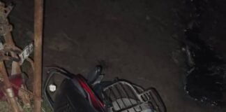 तेज रफ्तार कंटेनर की टक्कर से बाइक सवार युवक की दर्दनाक मौत