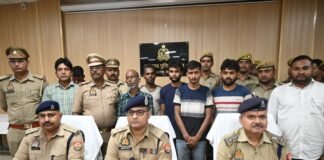 बस्ती में बाइक चोर गैंग का भंडाफोड़: 5 गिरफ्तार, 10 मोटरसाइकिल बरामद।