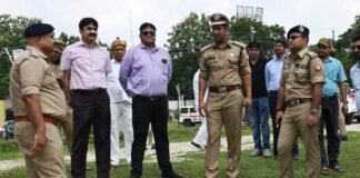 PET परीक्षा और गणेश विसर्जन की सुरक्षा व्यवस्था का मंडलायुक्त-डीआईजी ने लिया जायजा।