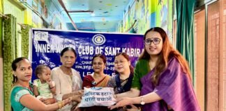 इनर व्हील क्लब ने कुपोषित बच्चों को पोषण किट वितरित कर दिखाया सामाजिक योगदान।