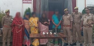 गीडा में डकैती की साजिश नाकाम, 4 महिलाएं व 1 पुरुष गिरफ्तार।