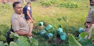 अवैध शराब पर आबकारी विभाग का प्रहार: 15 लीटर कच्ची शराब बरामद, 400 कुंतल लहन नष्ट