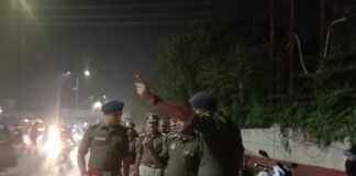 डीआईजी ने पैदल गश्त कर जाम पर दिए कड़े निर्देश