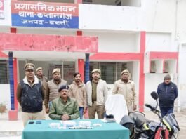 कप्तानगंज पुलिस की मुस्तैदी: घर में चोरी करने वाला आरोपी मय माल गिरफ्तार