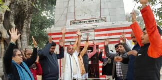 सोमनाथ स्वाभिमान पर्व पर भाजपा कार्यकर्ताओं ने थान्हेश्वर नाथ शिव मंदिर में किया पूजन-अर्चन, राष्ट्र एकता और सनातन संस्कृति की मजबूती की कामना