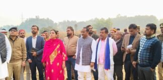 विधिक विज्ञान प्रयोगशाला निरीक्षण: मंत्री ने प्लास्टर की खामी पर की फटकार, गुणवत्ता पर सख्त निर्देश।