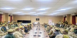 आगामी त्योहारों को सकुशल सम्पन्न कराने हेतु यू0पी0-112 पीआरवी कर्मियों की कार्यशाला आयोजित