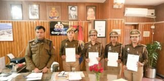 मिशन शक्ति अभियान–फेज 5 में उत्कृष्ट कार्य करने वाले 6 पुलिसकर्मी सम्मानित