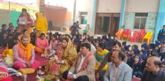 सरस्वती पूजन के साथ सूर्या एकेडमी में नए सत्र का आगाज