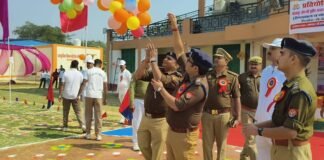 अन्तरजनपदीय हैण्डबाल क्लस्टर प्रतियोगिता 2026 का भव्य उद्घाटन: एसपी संदीप कुमार मीना ने फीता काटकर किया शुभारंभ, खिलाड़ियों का उत्साहवर्धन