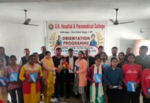 एसआर हॉस्पिटल एण्ड पैरामेडिकल कॉलेज नाथनगर में जीएनएम सत्र का भव्य शुभारंभ: डा उदय प्रताप चतुर्वेदी ने दी शुभकामनाएं, अगले सत्र से बीएससी नर्सिंग भी शुरू होगी