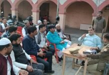 होली, रमजान और ईद को लेकर नखास चौकी पर शांति समिति की बैठक: अतिक्रमण न करने व यातायात सुचारू रखने की अपील