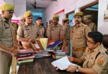 संतकबीरनगर पुलिस को मिला नया जोश : एसपी मीना ने थाना कोतवाली खलीलाबाद का किया वार्षिक निरीक्षण