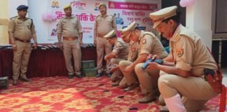 खलीलाबाद कोतवाली का वार्षिक निरीक्षण: एसपी संदीप कुमार मीना सख्त, शस्त्र खुलवाकर ली जांच