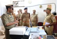 डीआईजी बस्ती ने क्षेत्राधिकारी कलवारी कार्यालय का औचक निरीक्षण किया, दिए सख्त निर्देश