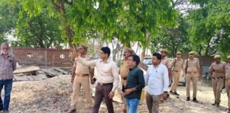 निर्माणाधीन थाना पुरानी बस्ती भवन का SP ने किया स्थलीय निरीक्षण, समयबद्ध पूर्णता के दिए सख्त निर्देश