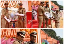बस्ती पुलिस लाइन में भव्य दीक्षांत परेड: मंडलायुक्त व डीआईजी ने ली सलामी, रिक्रूट आरक्षियों को दिलाई शपथ