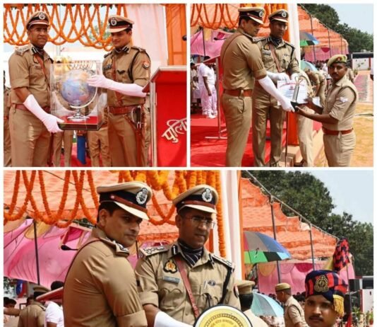 बस्ती पुलिस लाइन में भव्य दीक्षांत परेड: मंडलायुक्त व डीआईजी ने ली सलामी, रिक्रूट आरक्षियों को दिलाई शपथ