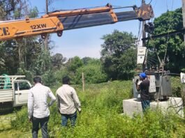 नेवास गांव में लगा 250 केवी का नया ट्रांसफार्मर, गर्मी में बिजली से मिलेगी राहत।