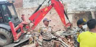 अवैध कब्जे पर चला बुलडोजर, नगर निगम की 18 डिसमिल भूमि हुई मुक्त