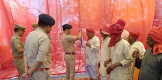 डीआईजी एस. चन्नप्पा ने खोराबार और खजनी थानों का वार्षिक निरीक्षण किया