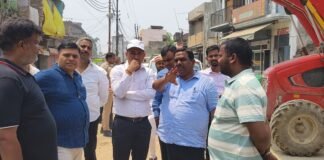 विरासत गलियारा कार्य का निरीक्षण, नई पाइपलाइन के निर्देश