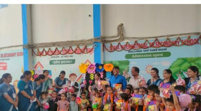 सूर्या सीनियर सेकेंडरी स्कूल में नए शैक्षणिक सत्र का शुभारंभ: मां सरस्वती की आराधना के साथ छात्रों का उत्साहपूर्ण स्वागत