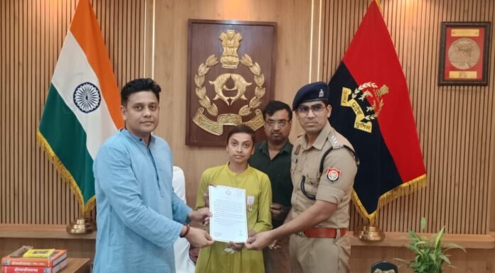 बहादुर बिटिया के साहस से लुटेरे गिरफ्तार, एसएसपी ने किया सम्मानित