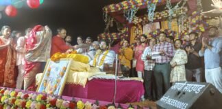 कंस वध और रुक्मिणी विवाह की कथा सुन भावुक हुए श्रद्धालु श्रीमद्भागवत कथा के सातवें दिन गूंजा भक्ति का स्वर