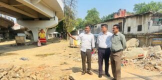 गोलघर में सौंदर्यीकरण और नाला निर्माण कार्यों का निरीक्षण, अधिकारियों ने दिए सख्त निर्देश