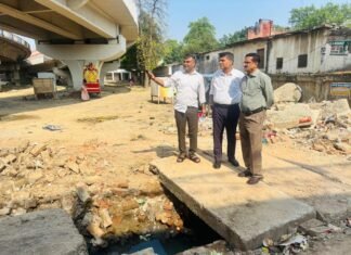 गोलघर में सौंदर्यीकरण और नाला निर्माण कार्यों का निरीक्षण, अधिकारियों ने दिए सख्त निर्देश