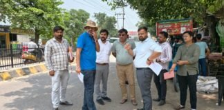 CM GRID फेज-4: नगर आयुक्त का स्थलीय निरीक्षण, आधुनिक सड़क निर्माण पर जोर