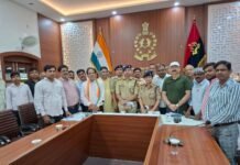 व्यापारियों की सुरक्षा और यातायात व्यवस्था पर पुलिस-व्यापारी संवाद समस्याओं के समाधान को लेकर अधिकारियों ने दिया त्वरित कार्रवाई का भरोसा