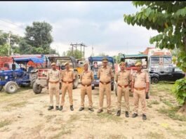 हर्रैया पुलिस की बड़ी कार्रवाई, अवैध खनन में लगी चार ट्रैक्टर-ट्रॉलियां सीज एसपी के निर्देश पर चला अभियान, खनन विभाग को भेजी गई रिपोर्ट