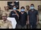 पुलिस पर फायरिंग करने वाले तीन बदमाश गिरफ्तार, तमंचे-बम बरामद