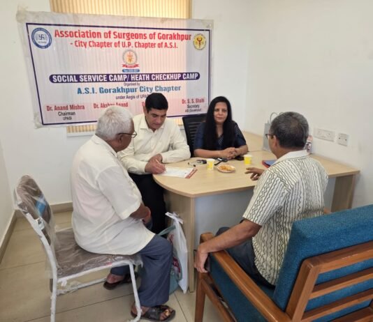 शाही ग्लोबल हॉस्पिटल ने सीनियर सिटीजन केयर सेंटर में लगाया निःशुल्क स्वास्थ्य शिविर