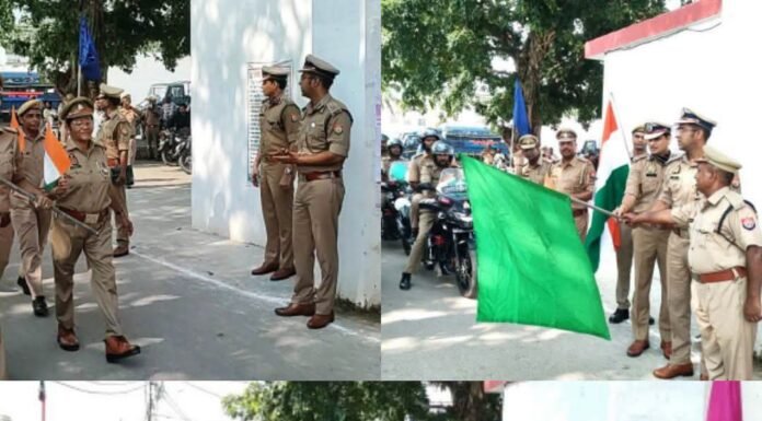 डीआईजी ने तिरंगा रैली को दिखाई हरी झंडी, पुलिस बल के साथ खुद भी बने यात्रा का हिस्सा पुलिस लाइन से निकली रैली ने शहर को रंगा देशभक्ति के रंग में, कबीर तिराहा, झंडा तिराहा और कंपनी बाग से होकर गुजरी यात्रा