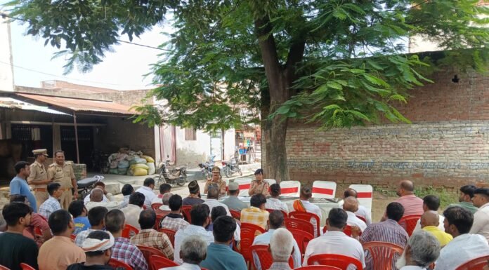 गांव-गांव पहुंची पुलिस, चौपाल में सुनीं जनसमस्याएं जनसुनवाई के साथ अपराध नियंत्रण और कम्युनिटी पुलिसिंग पर जोर